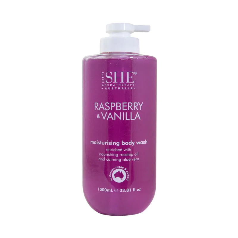 Raspberry & Vanilla Moisturising Body Wash 1L