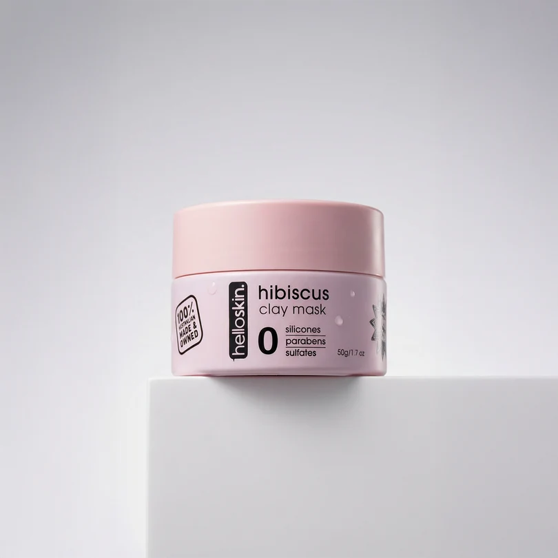 hibiscus clay mask