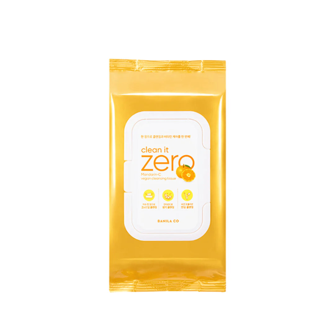 Clean It Zero Mandarin C Vegan Cleansing Tissue 80pcs