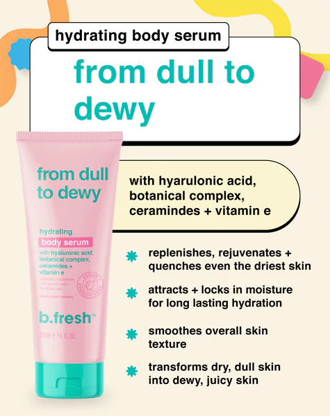 From Dull to Dewy... Hydrating Body Serum