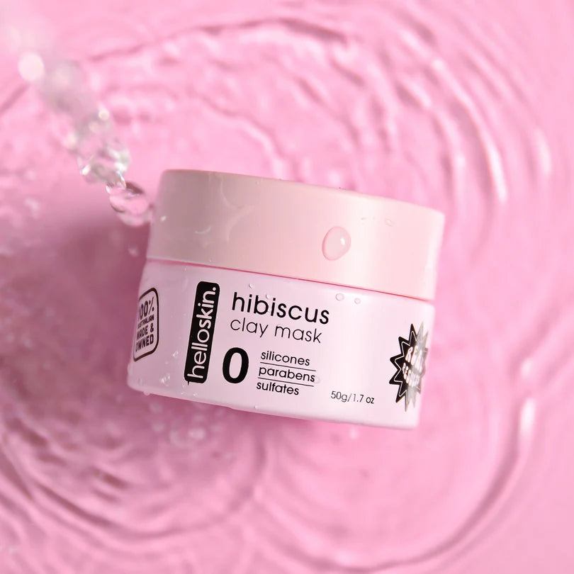 hibiscus clay mask