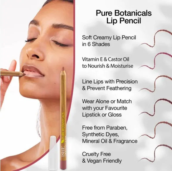 Pure Botanicals Lip Pencil - Nude Beige
