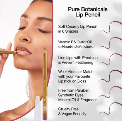 Pure Botanicals Lip Pencil - Nude Beige
